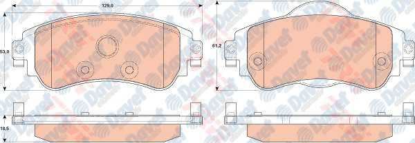 TRW GDB1917 On Fren Balatasi C4 Ii Ds4 1.4 Vti.1.6 Hdi 11/09- 1.6 E-Hdi 04/11-